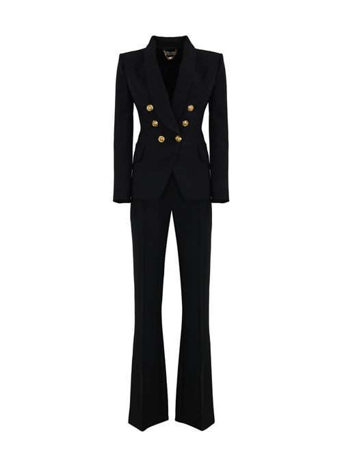 Tailleur in doppio crepe stretch Nero Elisabetta Franchi | TP00246E2110